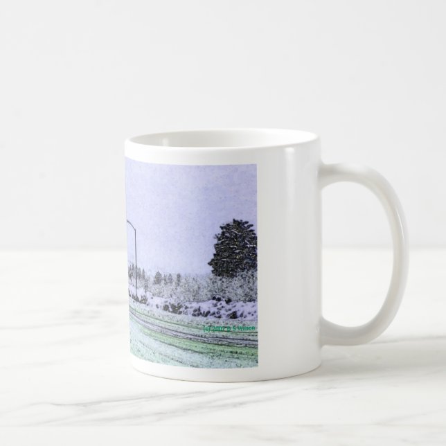 De Café Caneca fria da estrada (Direita)