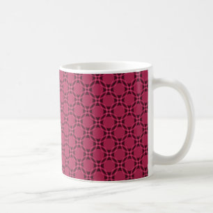 De Café Caneca Funky dos círculos, magenta
