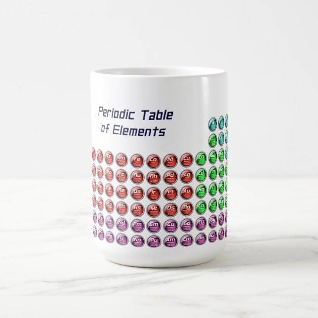 De Café Caneca futurista da mesa periódica (Centro)