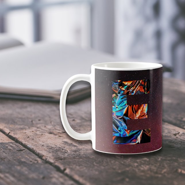 De Café Caneca Galactic Prism Inicial E (Criador carregado)