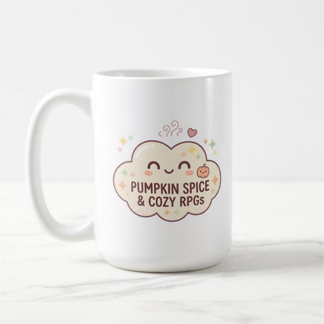 De Café Caneca Gamer Pumpkin Spice & Cozy RPGs (Esquerda)