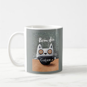 De Café caneca gato