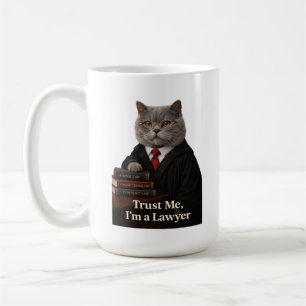 De Café Caneca Gato Advogado Engraçado - Confie em Mim Sou