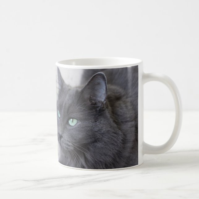 De Café Caneca gato cinza (Direita)