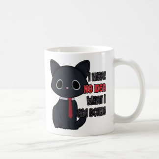 De Café Caneca Gato Engraçado Eu Não Tenho Ideia Do Que Es
