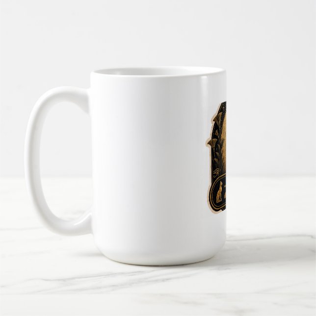 De Café Caneca Gato Preto Egito Antigo Bastet (Esquerda)