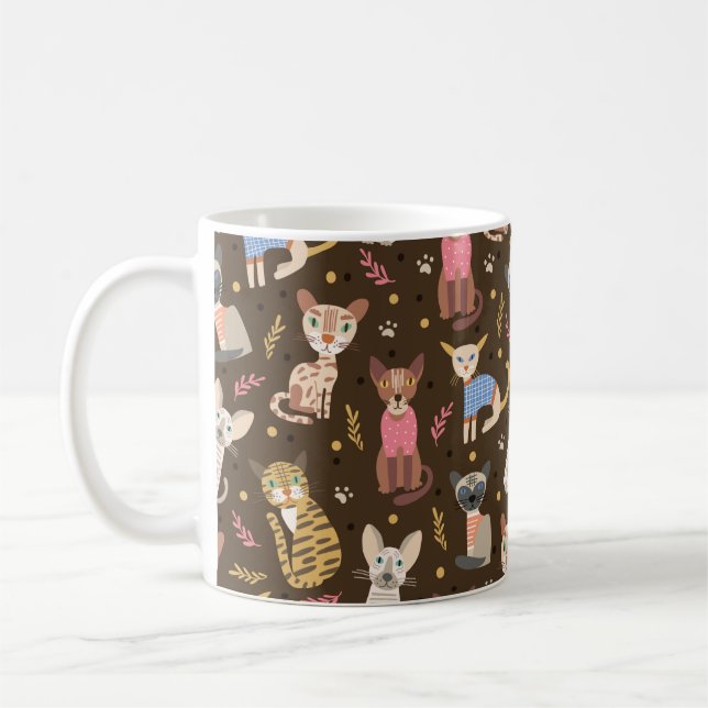 De Café Caneca Gatos Fofos Engraçados (Esquerda)