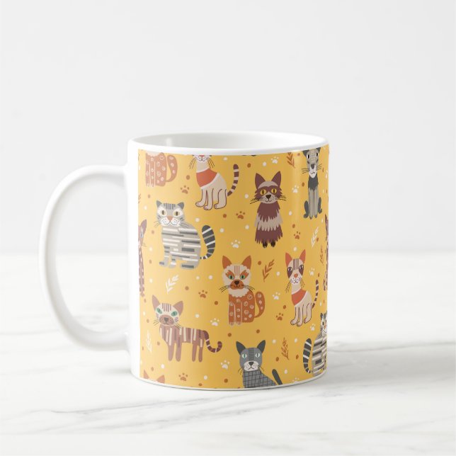 De Café Caneca Gatos Fofos Engraçados (Esquerda)
