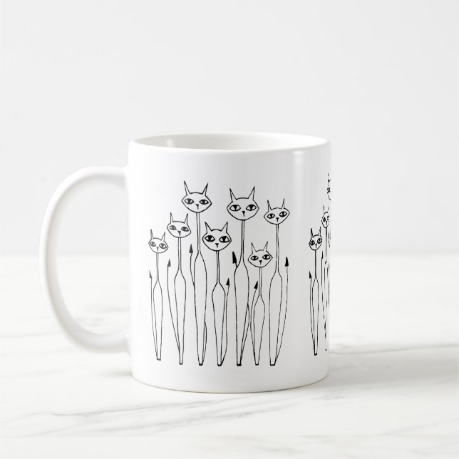 De Café Caneca (gatos puxados à mão) (Esquerda)