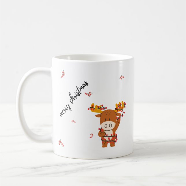 De Café Caneca Gazela Feliz Natal (Esquerda)