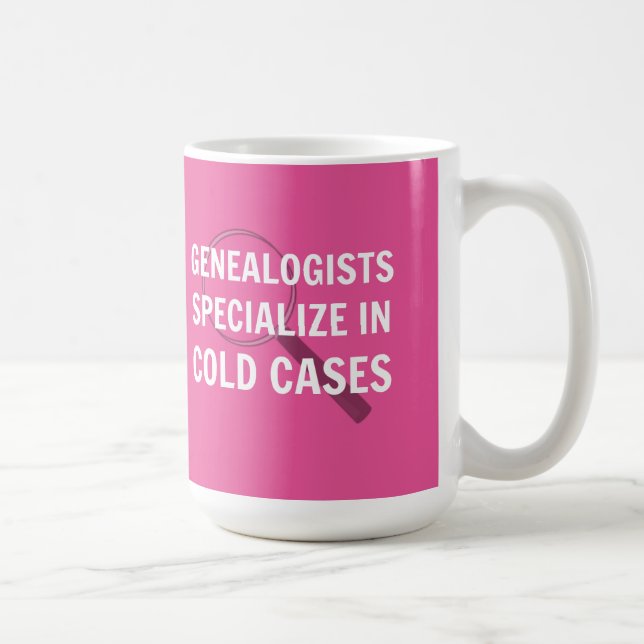 De Café Caneca Genealógica (Rosa) (Direita)