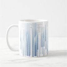 Caneca Geométrica Abstrata Azul