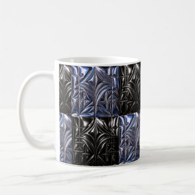 De Café Caneca Geométrica Escura" (Esquerda)