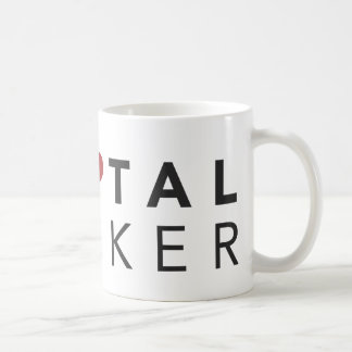 De Café Caneca giratória do perseguidor (coração)