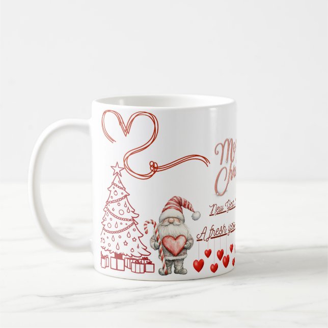 De Café Caneca Glow Ano Novo Feliz (Esquerda)