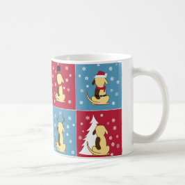 De Café Caneca gorda do Natal do cão