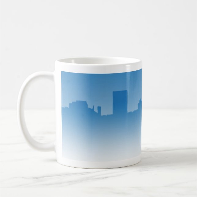 De Café Caneca Gráfica Skyline da Cidade (Esquerda)