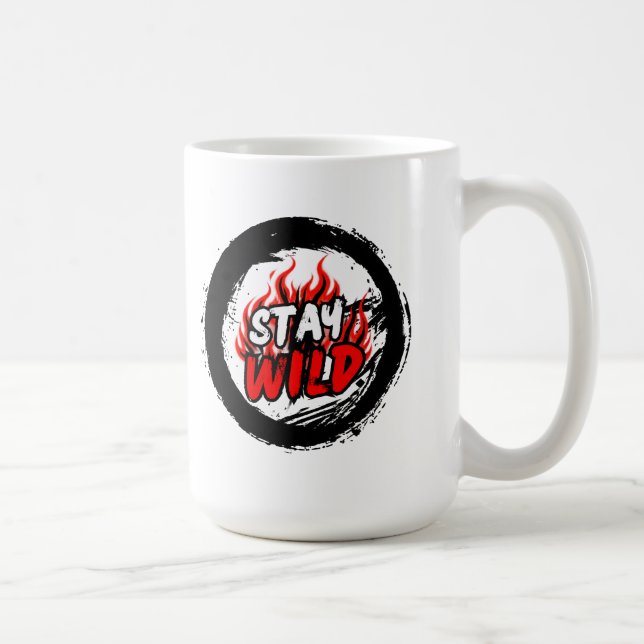 De Café Caneca Gráfica Stay Wild (Direita)