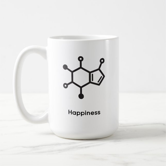 De Café Caneca Grande - Cafeína = Felicidade (Esquerda)