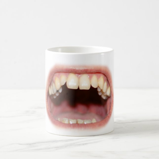 De Café Caneca grande da boca e dos dentes/copo (Centro)