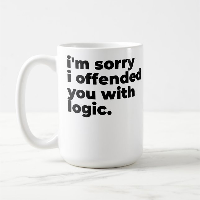 De Café Caneca Grande - Desculpe por ter ofendido você com (Esquerda)