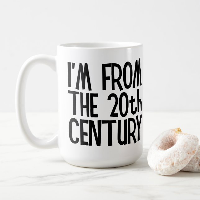 De Café Caneca Grande - Eu Sou do Século 20 (Com Donut)