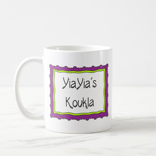 De Café Caneca Grega "Boneca da Vovó" (Esquerda)