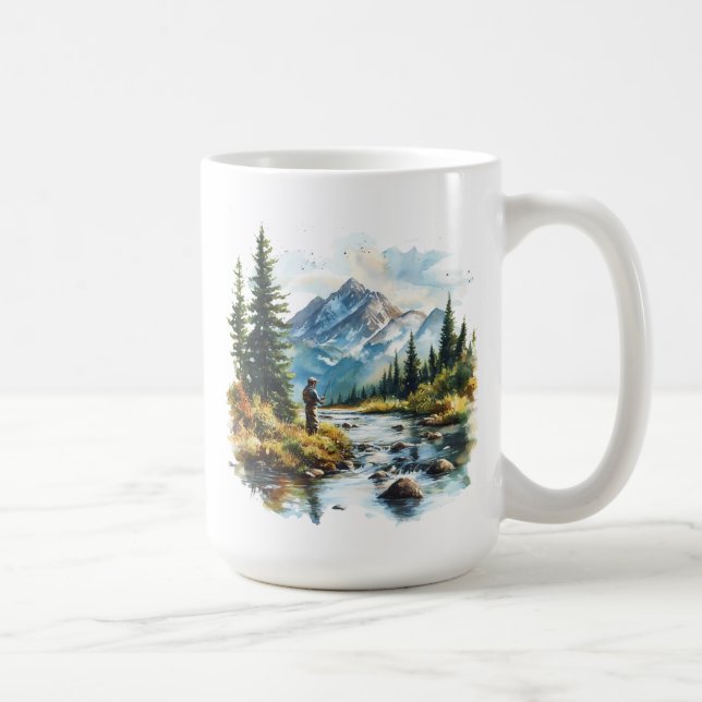 De Café Caneca Homem Pescando (Direita)