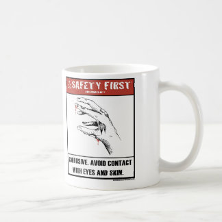 De Café Caneca Humor-Corrosiva da segurança em primeiro