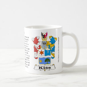 De Café Caneca húngara da brasão da família do beijo