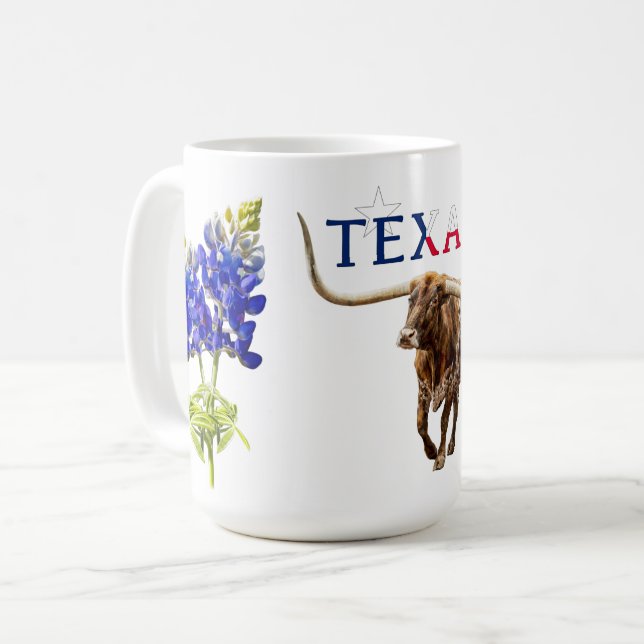 De Café Caneca Icônica do Texas (Frente Esquerda)