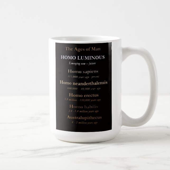 De Café Caneca Idades do Homem 11 Oz ou 15 Oz (Direita)
