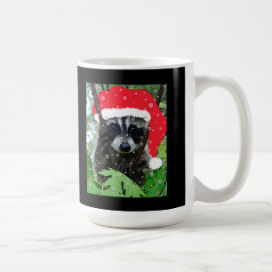 De Café Caneca "impertinente" do guaxinim do Natal