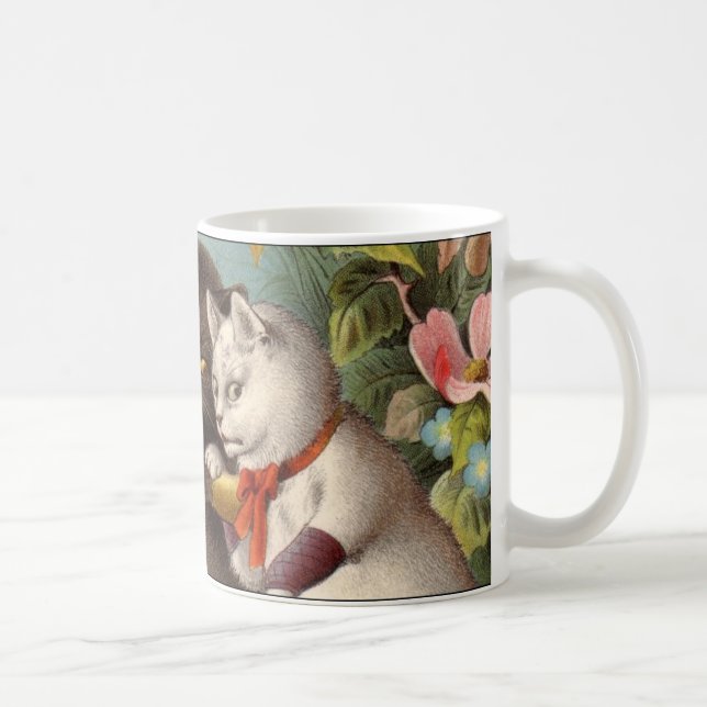 De Café Caneca impertinente dos gatos (Direita)