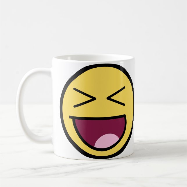 De Café Caneca impressionante feliz da cara (Esquerda)