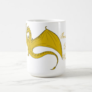 De Café Caneca incandescente das criações do dragão - ouro