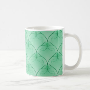 De Café Caneca incomparável da elegância, verde da horte