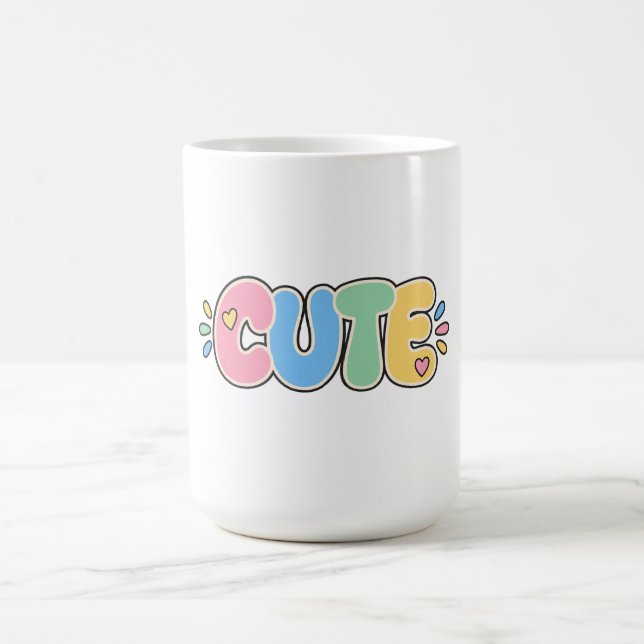 De Café Caneca Infantil com Tipografia Pastel Fofa (Centro)