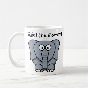 De Café Caneca Infantil Personalizada do Elefante Elliott
