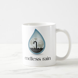 De Café Caneca infinita da chuva