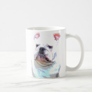 De Café Caneca inglesa branca do buldogue 2
