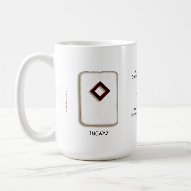 De Café Caneca Ingwaz RuneStone 425ml (Esquerda)