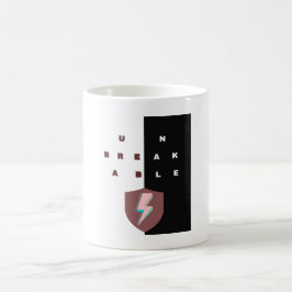 De Café Caneca INQUEBRÁVEL — Tipografia Motivacional