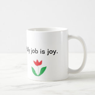 De Café Caneca inspirada - alegria com flor