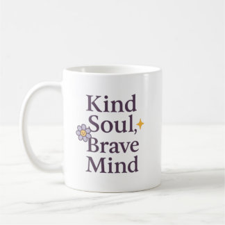 De Café Caneca Inspiradora Alma Gentil, Mente Corajosa par