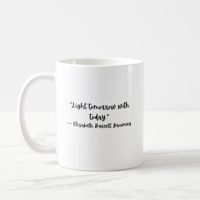 De Café Caneca Inspiradora Elizabeth Barrett Browning (Esquerda)