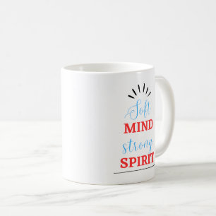 De Café Caneca Inspiradora “Mente Macia, Espírito Forte”