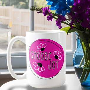 De Café Caneca Inspiradora Moderna Rosa e Preta Escolha a