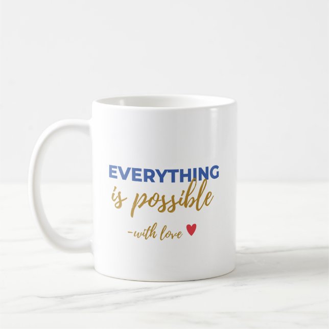 De Café Caneca Inspiradora “Tudo É Possível” (Esquerda)
