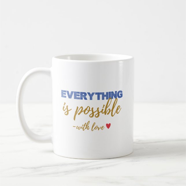 De Café Caneca Inspiradora “Tudo É Possível” (Esquerda)